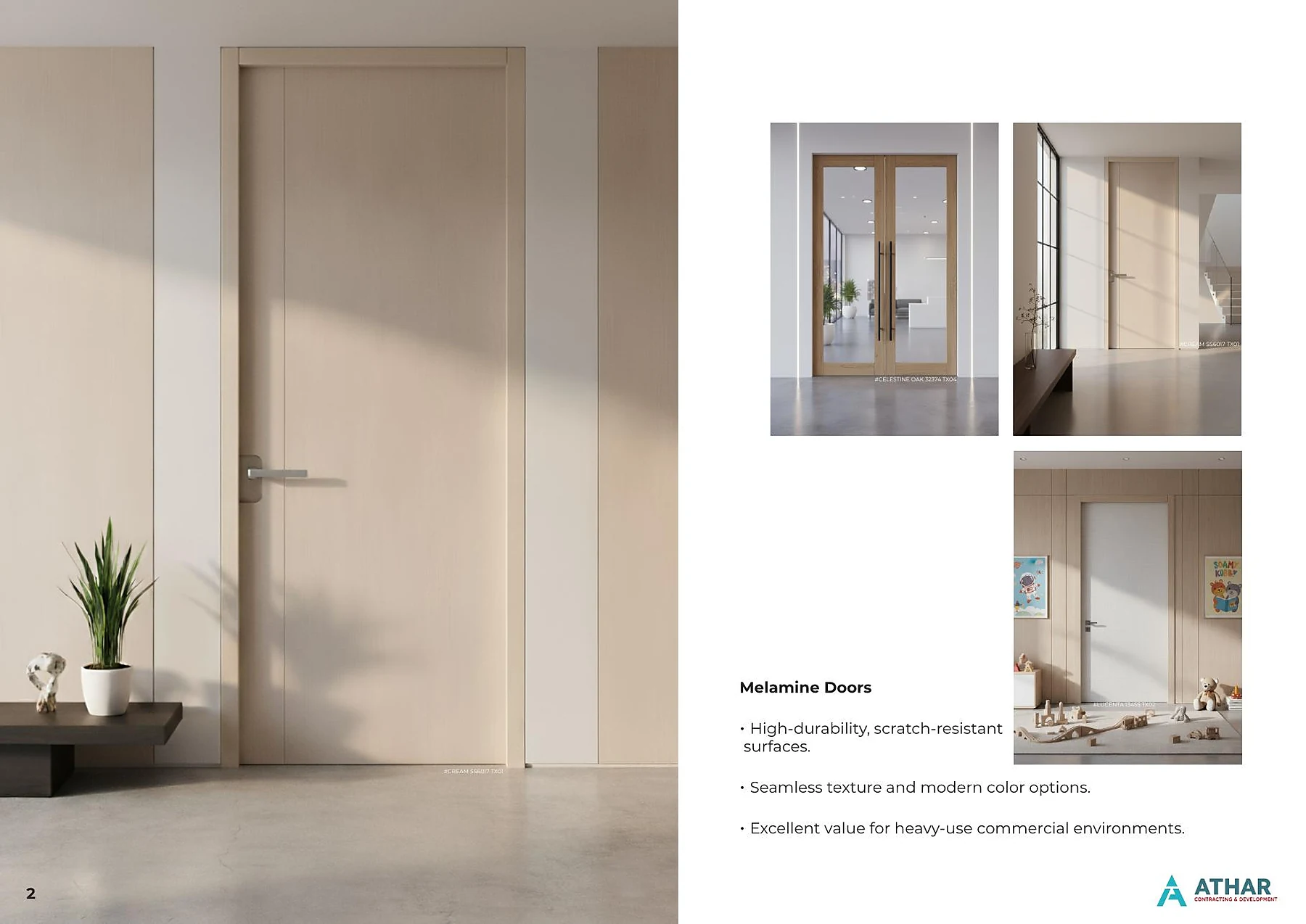ATHAR Doors catalogue product spread