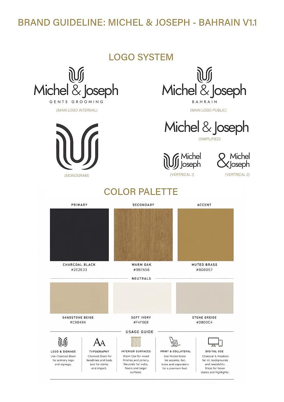 Michel and Joseph brand guideline